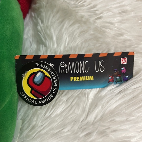 Among Us 12” Plush Green with Red Cap!  NWT - Picture 6 of 13